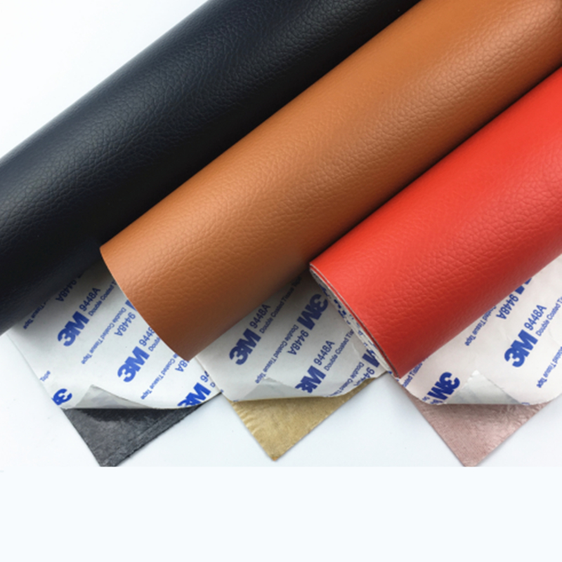 Auto-adesivo Litchi Faux Synthetic Leather Patch Patch tecido de mobília grande sofá de manobra de reparo de carros de adesivo