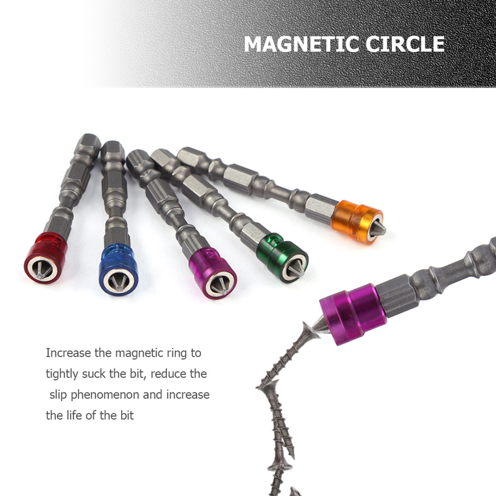 65 mm Ph2 Phillips Einkopfmagneter Elektroschraubendreherbits 1/4 Zoll Hex Shank S2 Stahlmagnetenschraube Treiber Bithalter