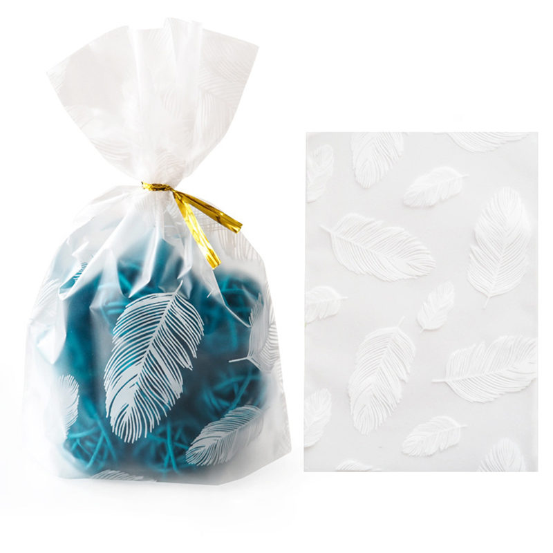 50 pezzi creativo packaging in plastica sacca floreale matrimoni a favore della borsa biscotti cioccolato imballaggio confezione da regalo decorare forniture