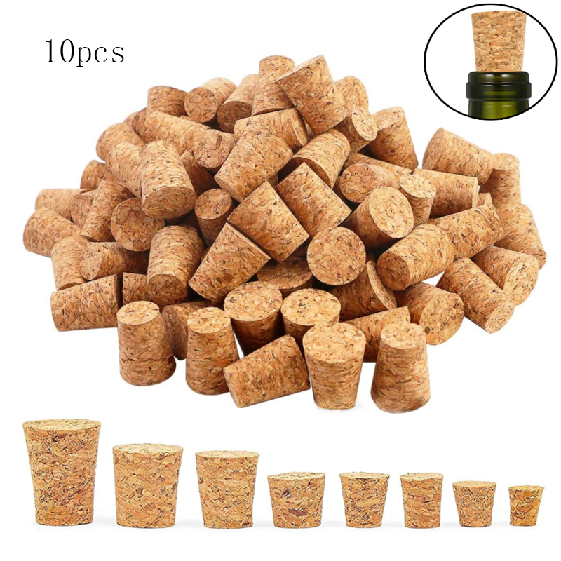 5 / bouteille de bouteille en verre conique Home Brew Brew Cork Bung Stopper Bouteille de vins Bouteille artisanale Bott-boute