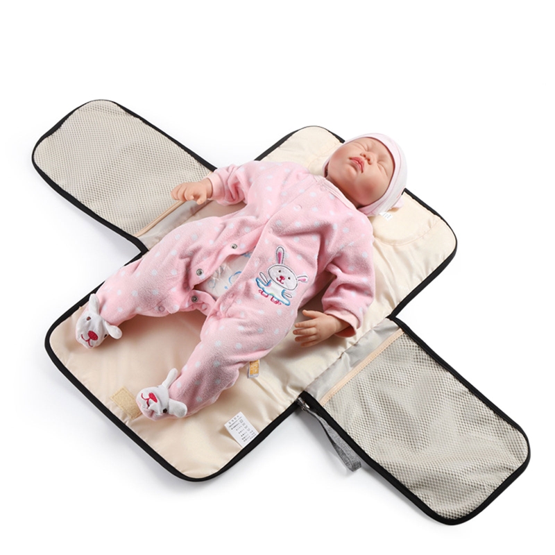 Бэби-подгузник переодеваюсь для мальчиков девочки 0-36 месяца, дышащий водонепроницаемый коврик с складным внутренним сетчатым мешочком