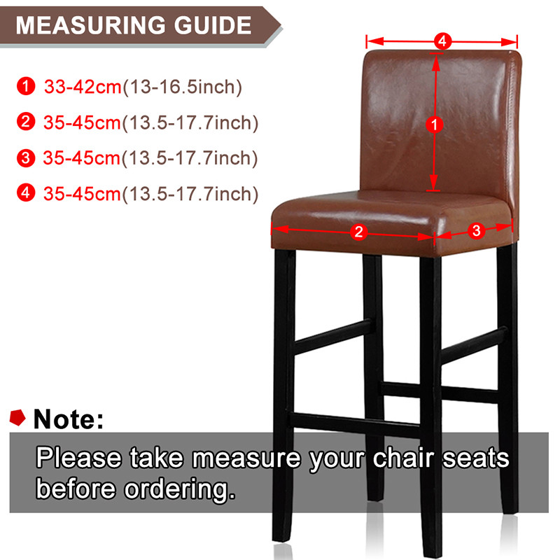 ألوان صلبة شريط كرسي غطاء للبراز براز قصير الظهر غرفة الطعام دنة مرنة slipcover لكراسي حفلات الزفاف