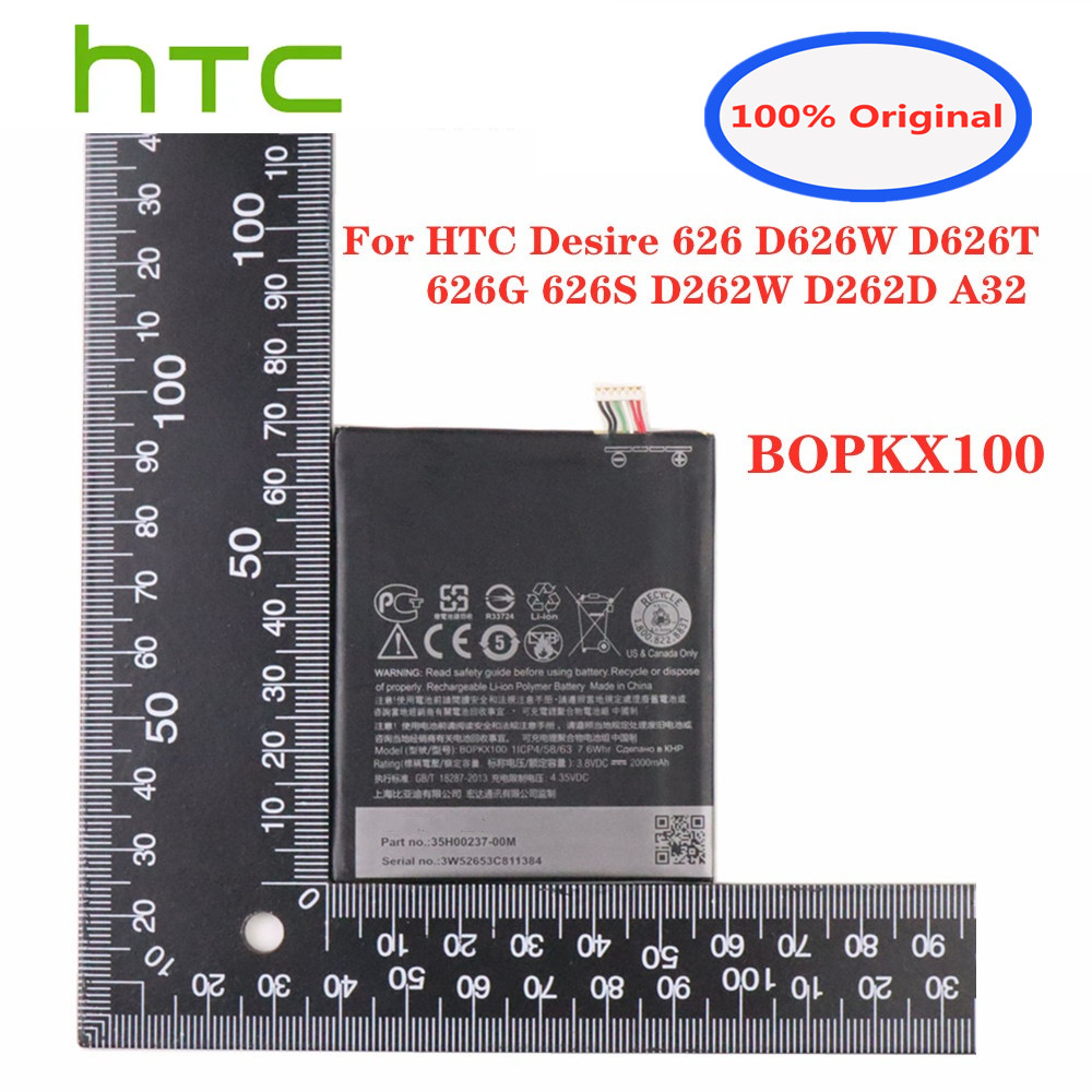 Nuova batteria di sostituzione Bopkx100 B0PKX100 da 2000Mah HTC Desire 626 D626W D626T 626G 626S D262W D262D A32 Smart Mobile Mobile Telephone