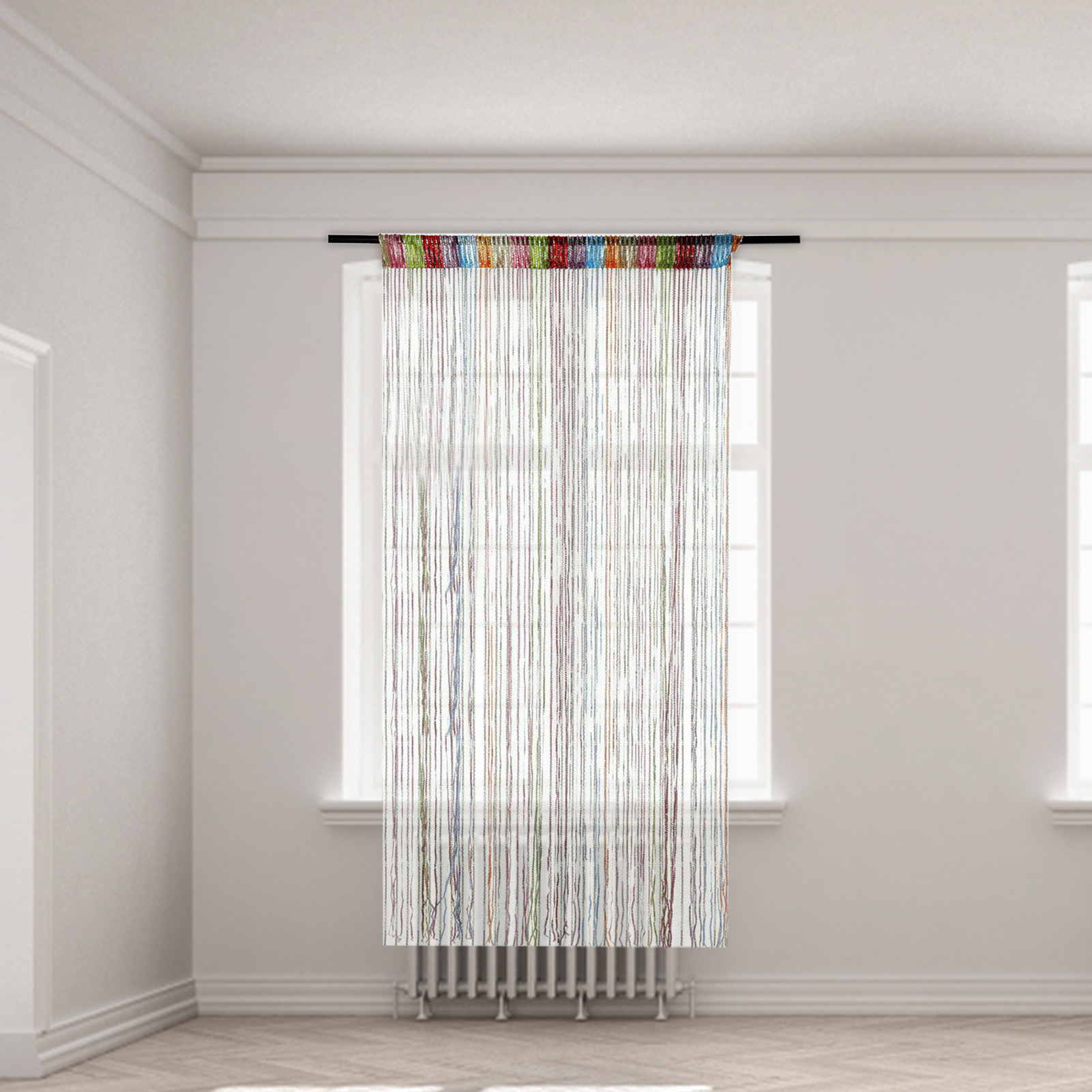 Janela da porta Faixas de cordas cortinas 200x100cm Tassel Sala Divisão Divider da porta Corra Fringe para o painel da parede Janela Home Pátio