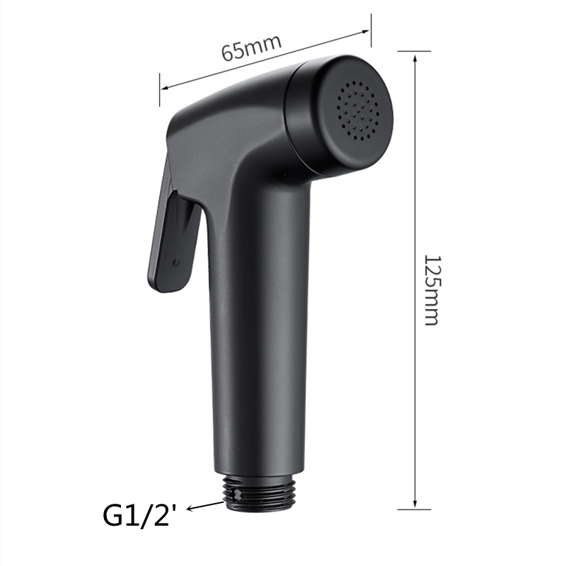 ABS Black Handheld Bidet Toalett Sprayer Sprayer Baby Diaper Tyg SPRAYER G1/2 '