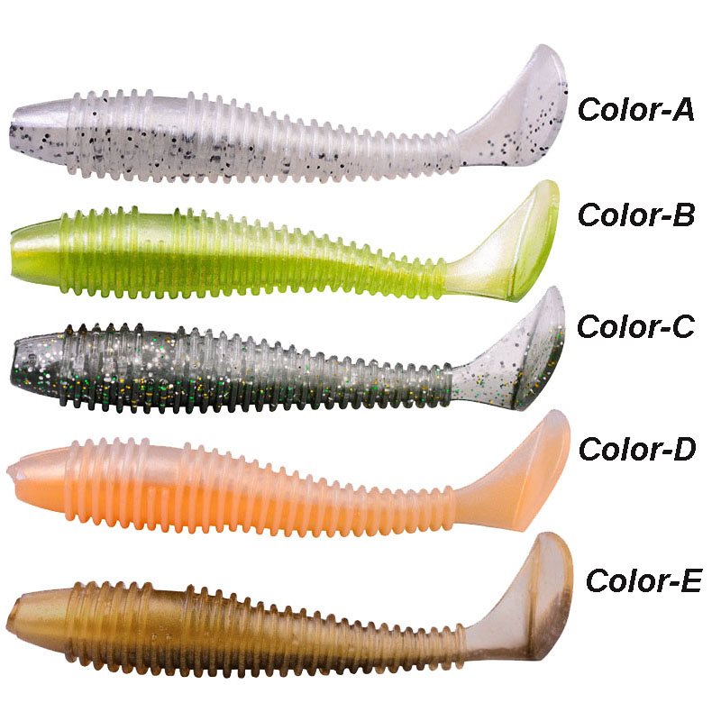 Юконги мягкие червя приманки 6см-7см-7,5 см силиконовой рыбалка с силиконовой ловкой