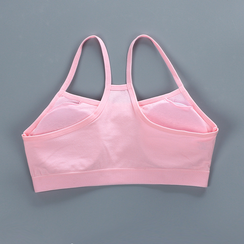 Tops for Girls Reggs Girl Top Top Top Topic Girl's Sport Adolescente Kids Teenagers Underwear Cucerback Training Bras 7-14 Year