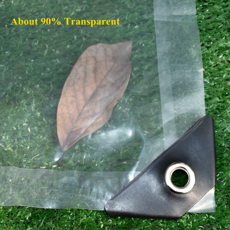 0,12 mm transparent plast PE -film Regntät tyg prespaulin Windows Vattentät tyg Succulent Plant Keep Warm Dog House Cover