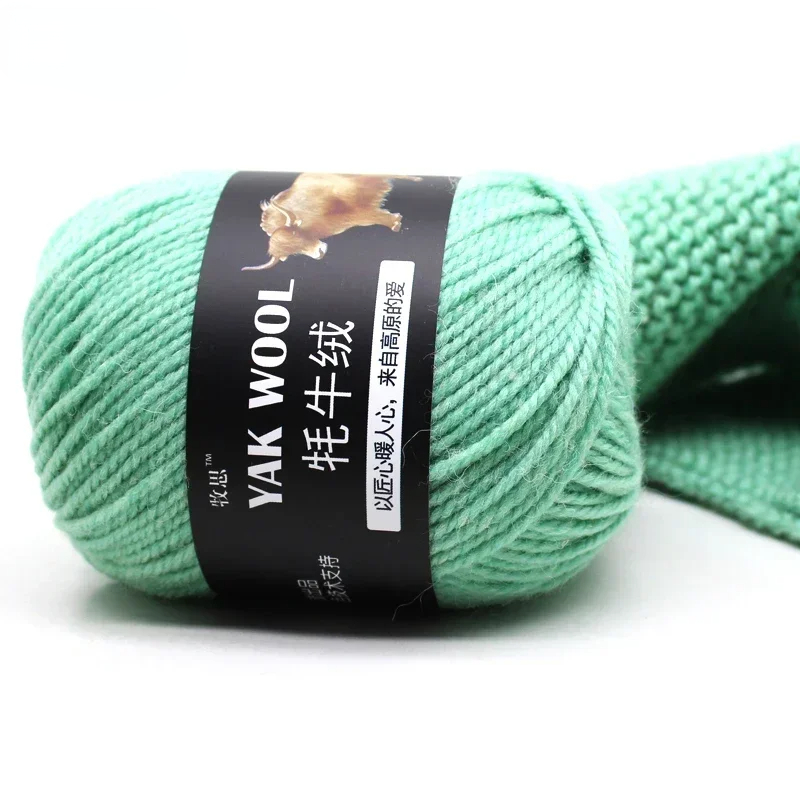 100g Fine Fine Fil à crochet mélangé Pull à tricot Écharpe Yak Yak Laine pour tricotage