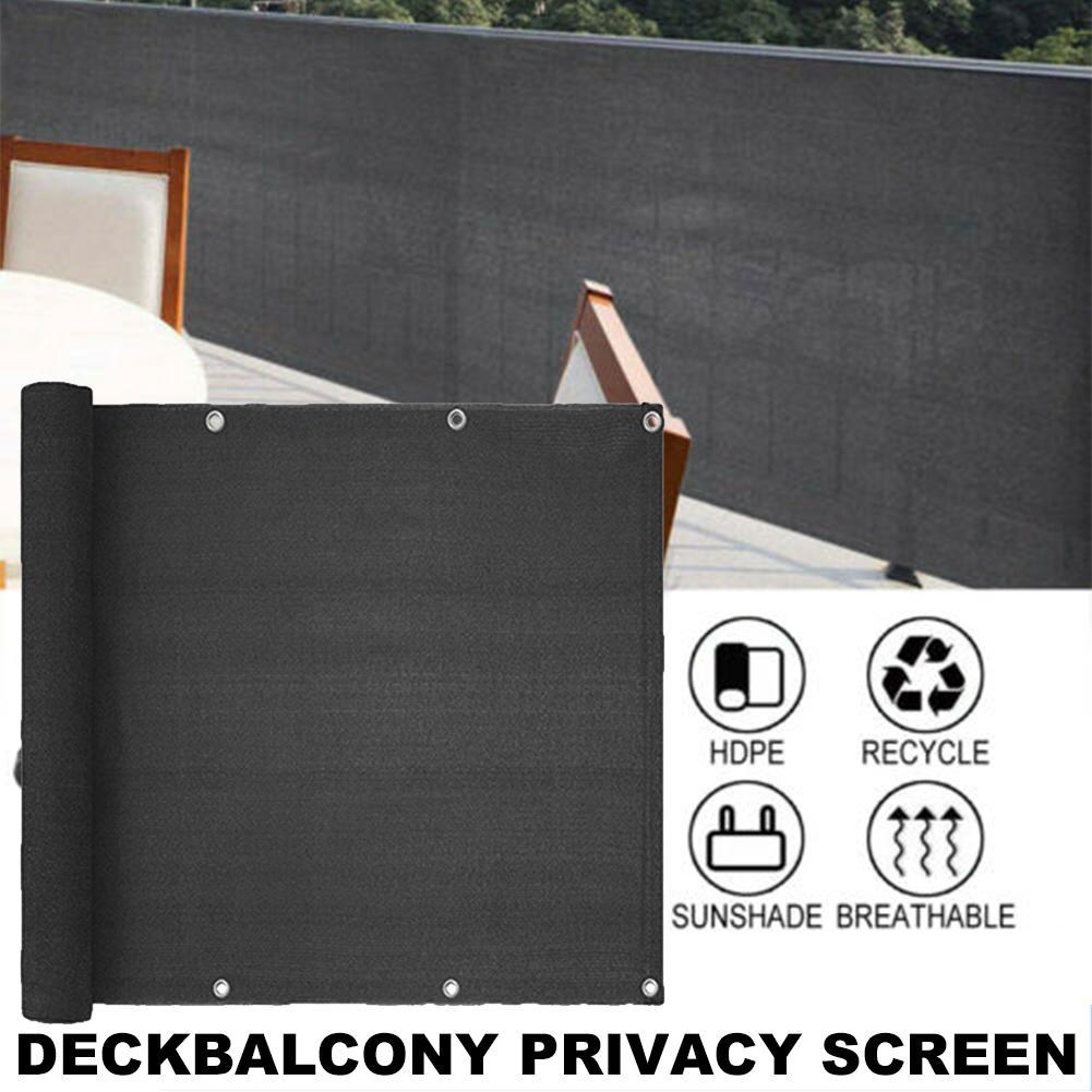 90x200cm Sunshade Netto Garden Shade zwembad Balkon Balkon Patio Privacy Beschermingsscherm Waterdichte ademend buitenbuiten