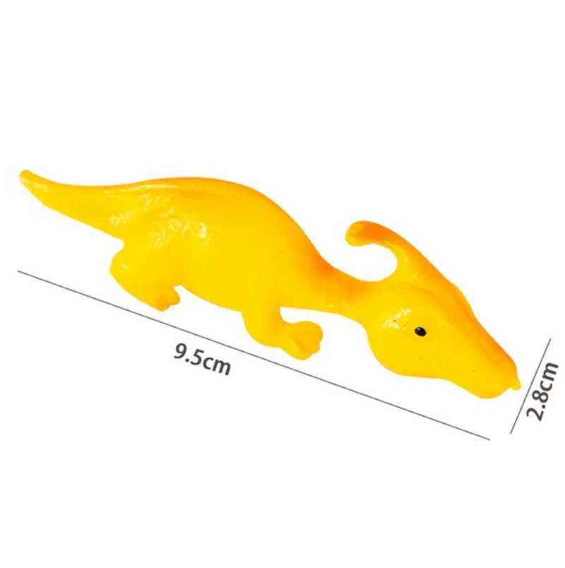 LED Flying Toys Novelty Sticky Catapulted Ejection Dinosaur Toy Light Rubberg Finger Prank Flying Fun Games Discompression Toy Birthday Gift 240410