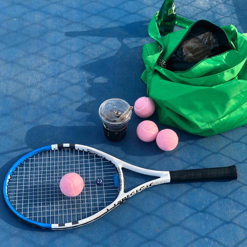 Pack Pink Tennis Balls Balles d'entraînement élastiques résistantes à l'usure 66 mm Mesdames débutants Pratique Ball de tennis pour club