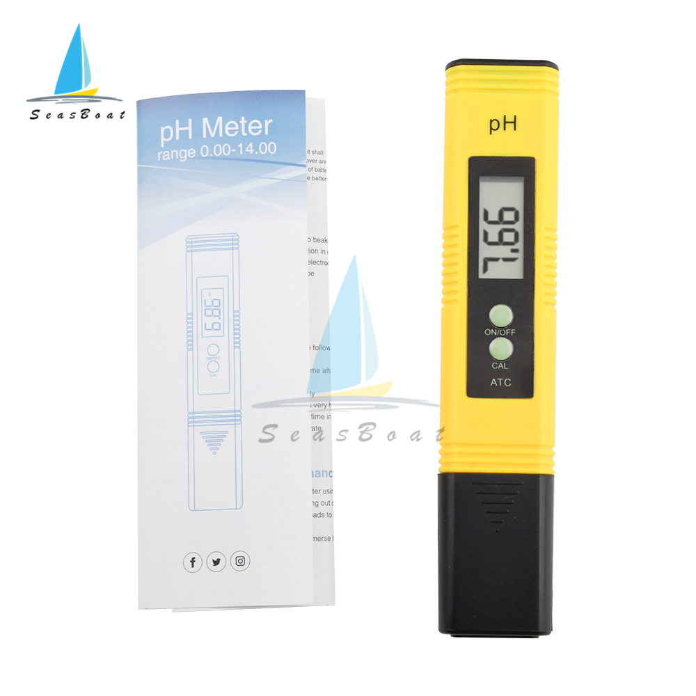 PH EC EC TDS TDS TEMPERT METER TESTER TEMPERTY PUR PURITY PPM PPM Filtre hydroponique pour aquarium Pool Water Monitor