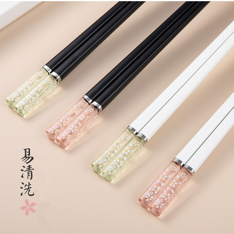 中国の箸カビの証明24cm桜すぐのガラス繊維高温クッキン寿司スティック家庭/レストランの食器用