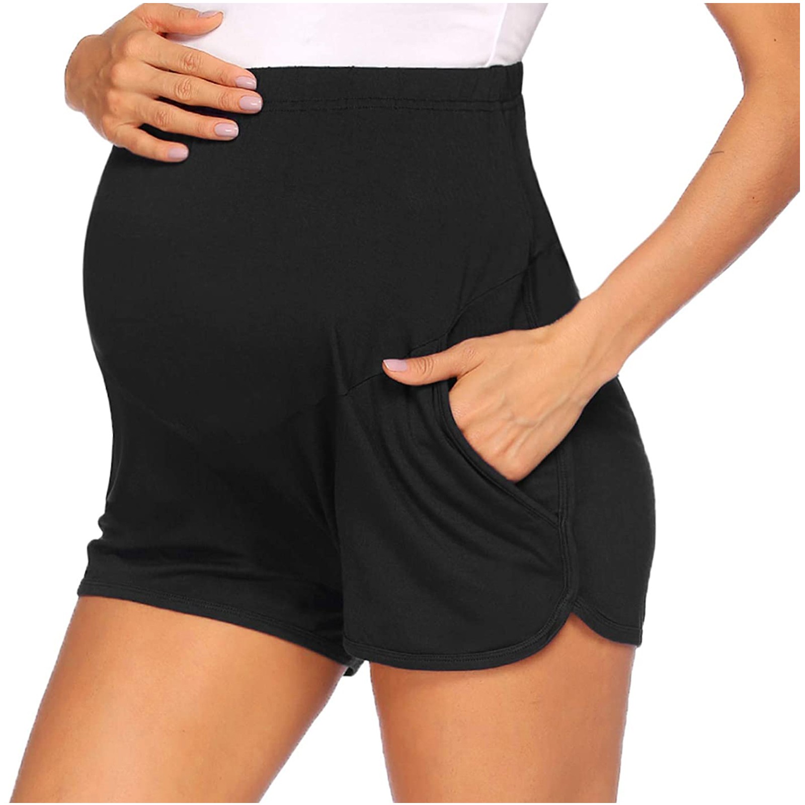 S-2xl Women Maternità Short gravidanza Shorts Solid Color Sports Allenamento Short Pants Abbigliamento maternità Ropa Mujer Emberazada