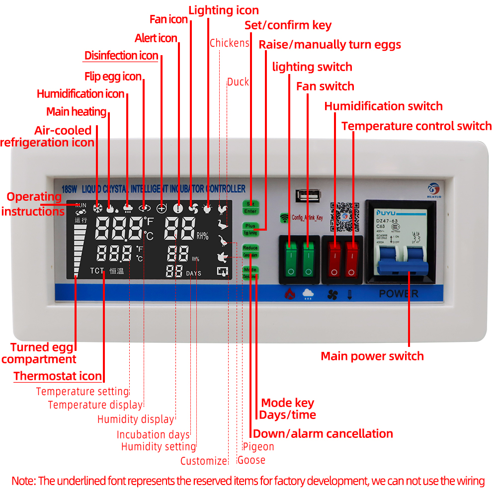 XM-18SW Yumurta İnkübatör Denetleyicisi Termostat Higrostat Kontrol Sıcaklığı ve Nem Kontrolör Uygulama Sistemi%40 OFF