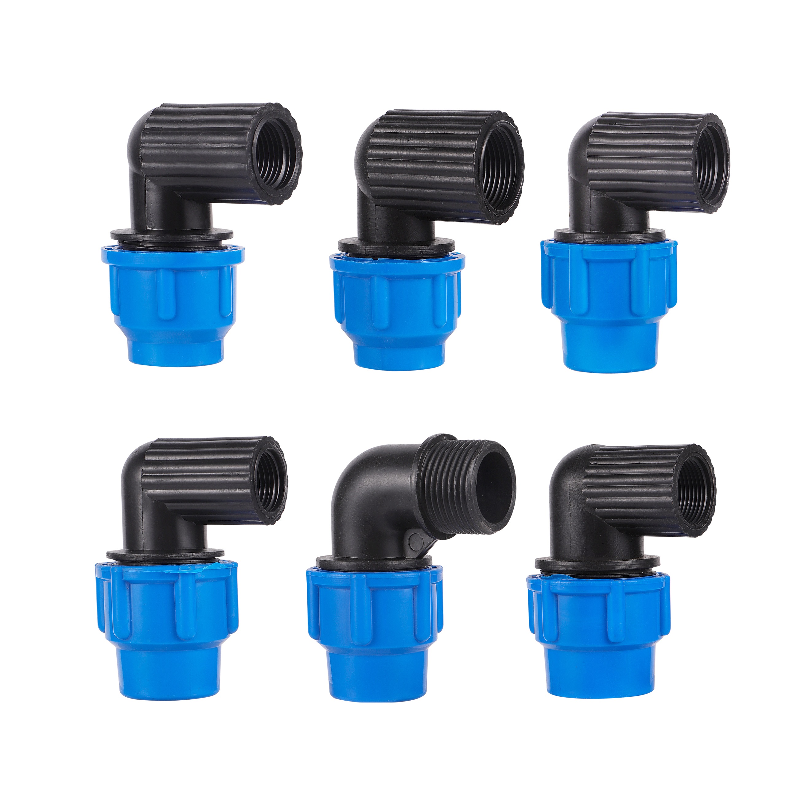 20/25/32mm PE Pipe Quick Connector Elbow Reducing Water Pipe Joint Plastic Female Thread 1/2" 3/4" Pvc Fittings