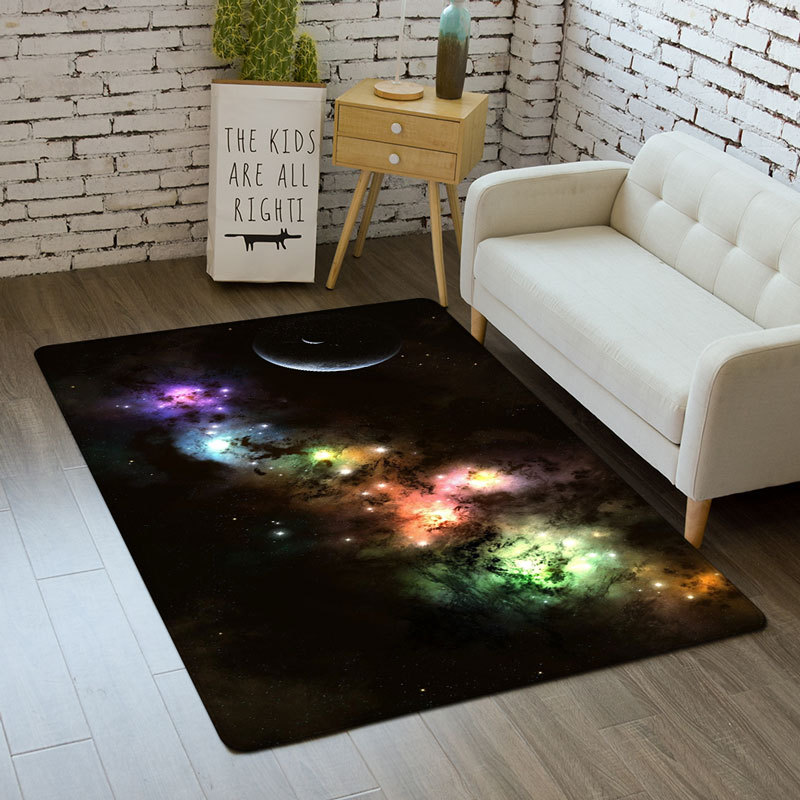 Universe Galaxy Tarpets for Home soggiorno decorazione in memory foam morbido bambini camera da letto mat mate 3d pianeta pianeta area tappeti