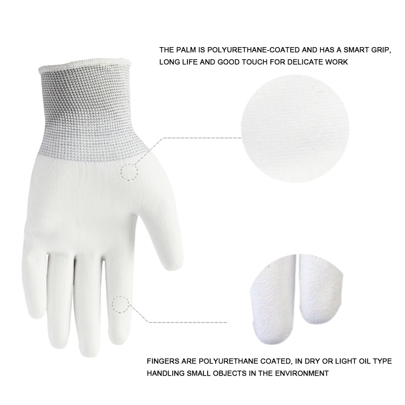 10 Paare Arbeit Handschuhe PU beschichtete Schwarze Sicherheit Handschuhe Hand schützen Antiskid Industrial Mechanic Protective Working Handschuh UK Aktie