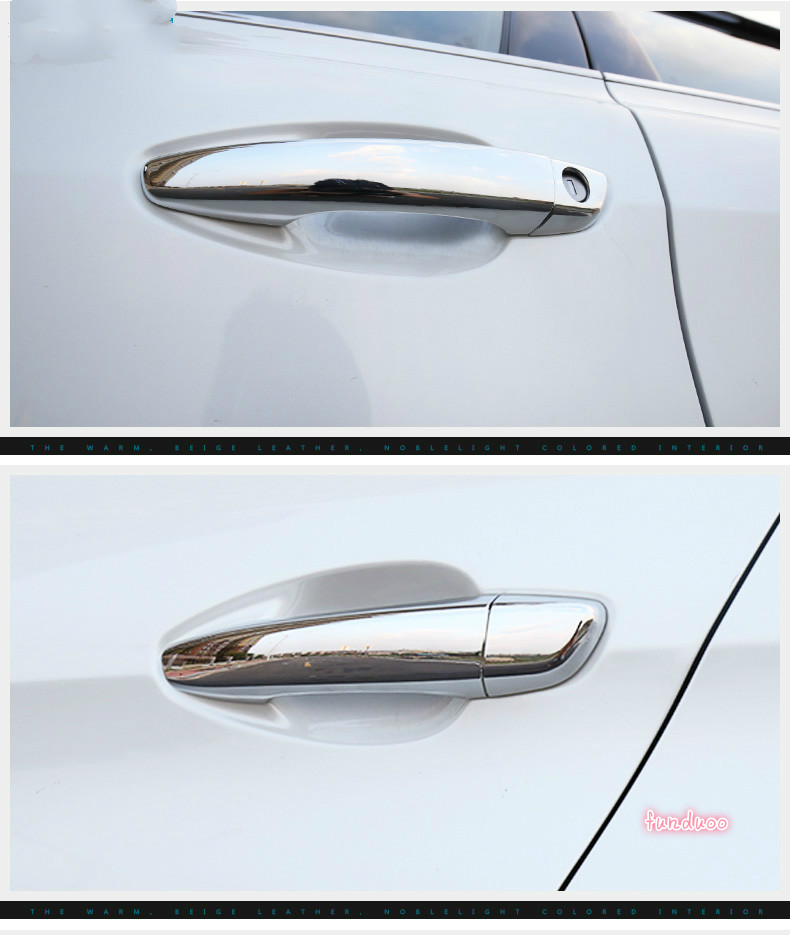 För Peugeot 508 508SW 508RXH 2012 2013 2014 2015 2016 2017 2018 Glossy Black Car Door Handle COVER TACKER ACCCHERER