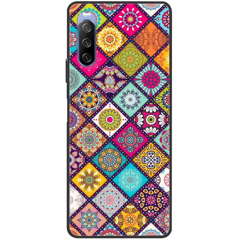 Telefoonhoes voor Sony Xperia 10 IV / 5 IV / 1 IV Cover Flower Marble TPU Soft Silicone Covers voor Sony Xperia 10 V Case 10V Cute
