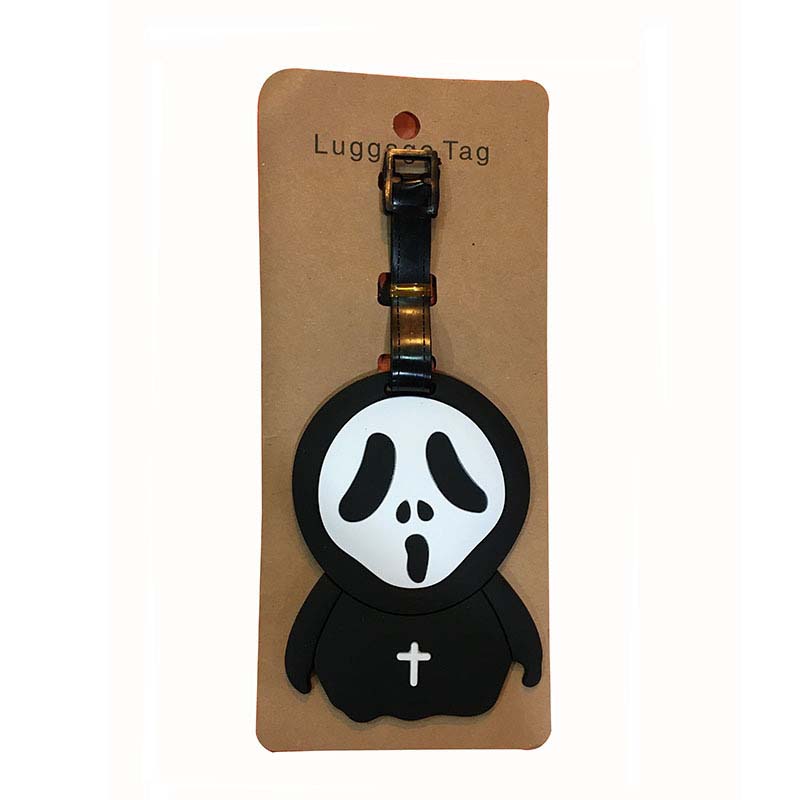 The Nightmare Before Christmas Travel Accessories Skull Bagage Tag Silica Gel Suitcase ID Addres Holder Bagage Boarding Tag