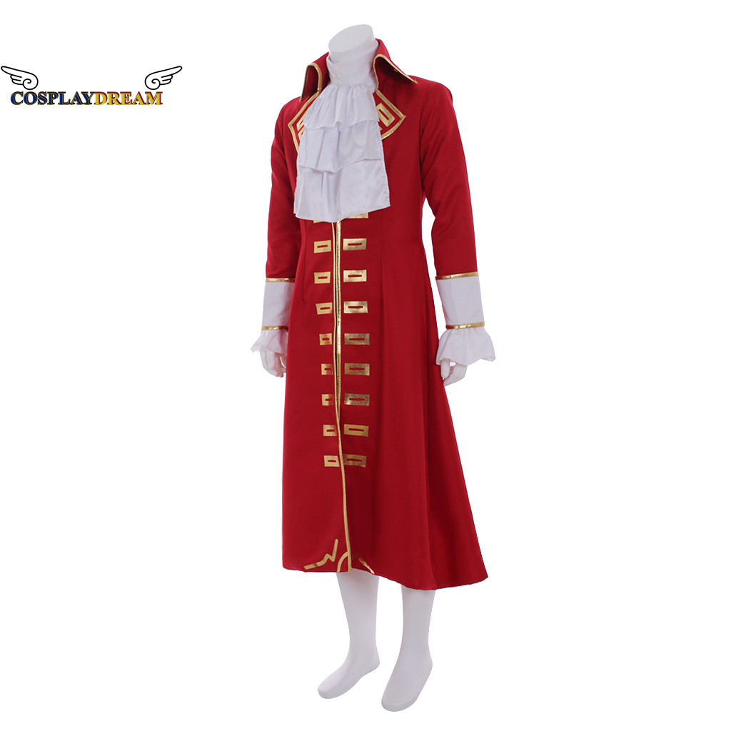 Movie Pirates Jack Cosplay Kostuum Piraat Captain Red Trench Coat met shirt hoedpak volwassen Halloween Cosplay -outfit