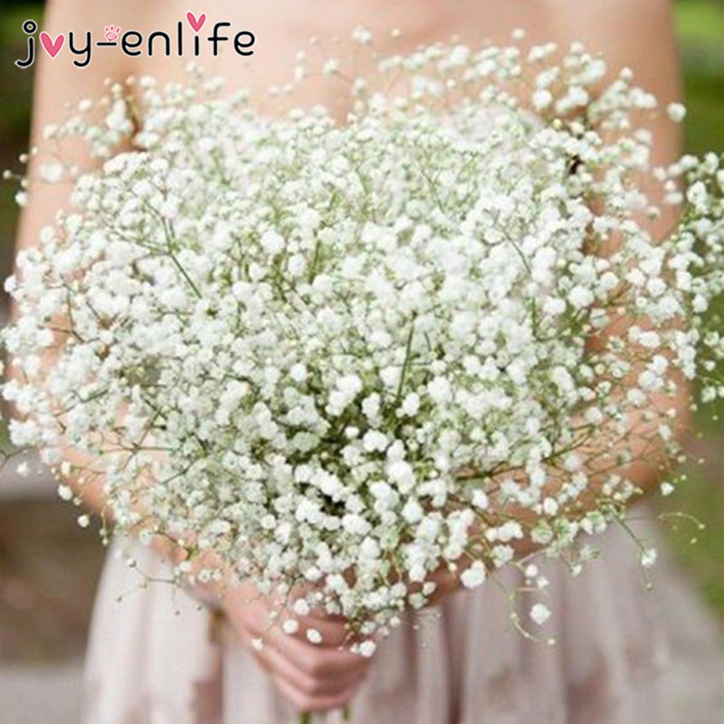 1/2 pezzi da 20 cm Gypsopila White Flowers artificiale Wedding Bibietti decorativi fai -da -te Respirare Finole Flower Disterrazioni feste