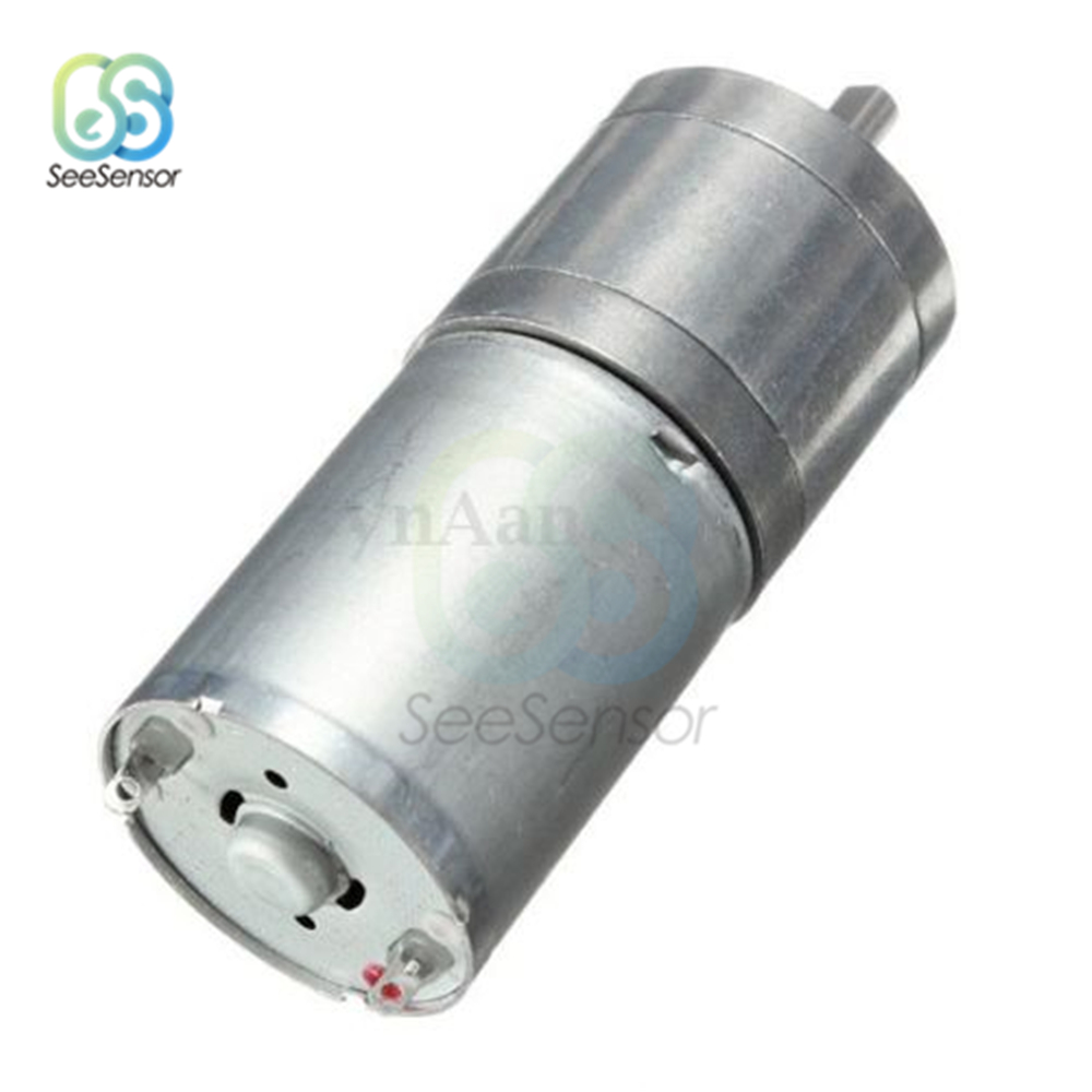 JGA25-370 MINI MOTOR DC 12V Motor elétrico Torque alto 5/10/15/20/30/60/100/150/200/300/400/500/1000/1200 rpm