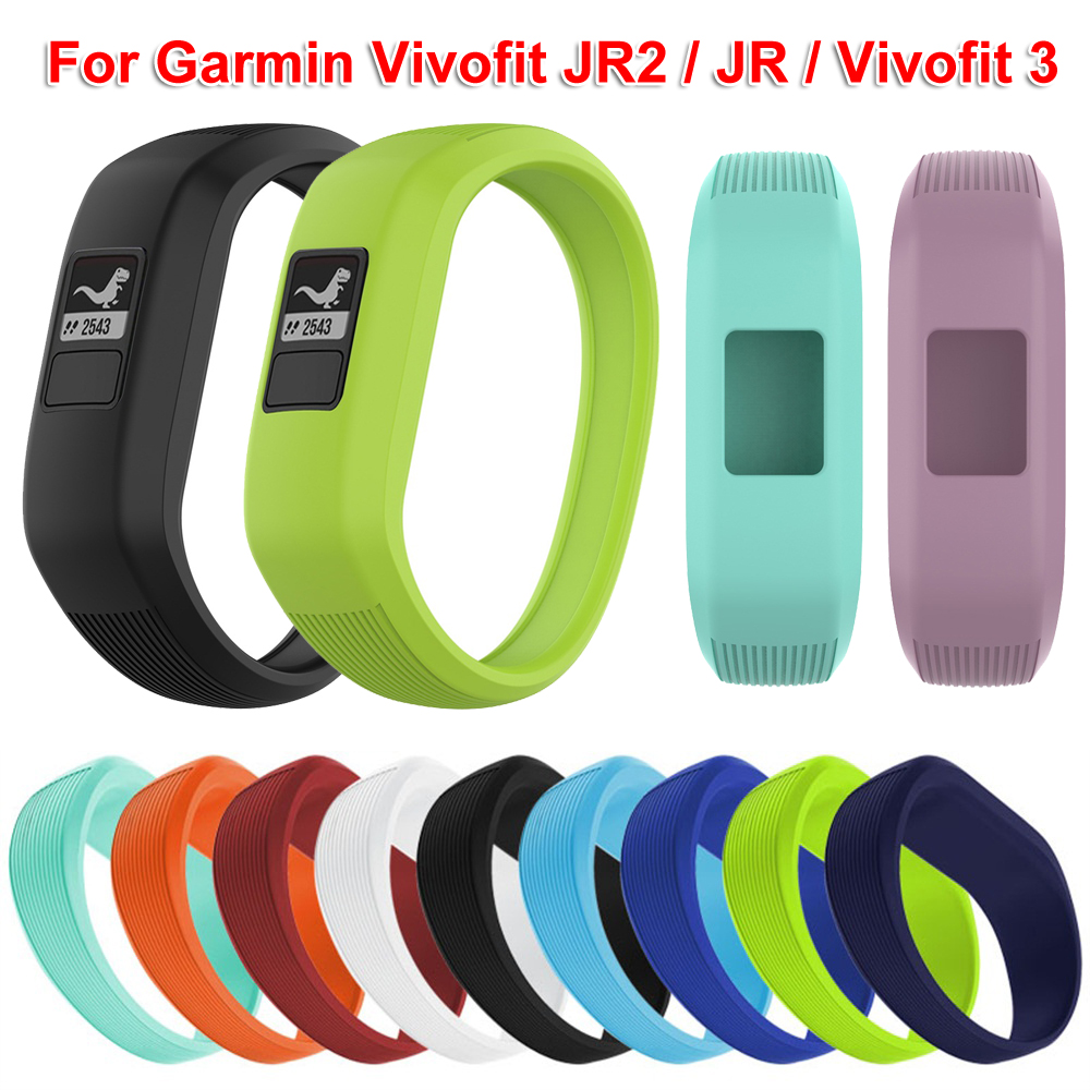 Soft Silicone Watch Band Bracelet Strap Wristbands Smart Watch Replacement Accessories For Garmin Vivofit JR 2 / Vivofit 3