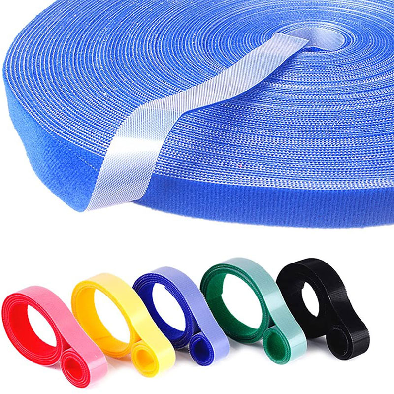 5M/Roll Hook and Loop Cable Ties Straps Reusable Fastening Cable Tie Wire Straps Fastener Straps Double Side Pads DIY 15/20mm