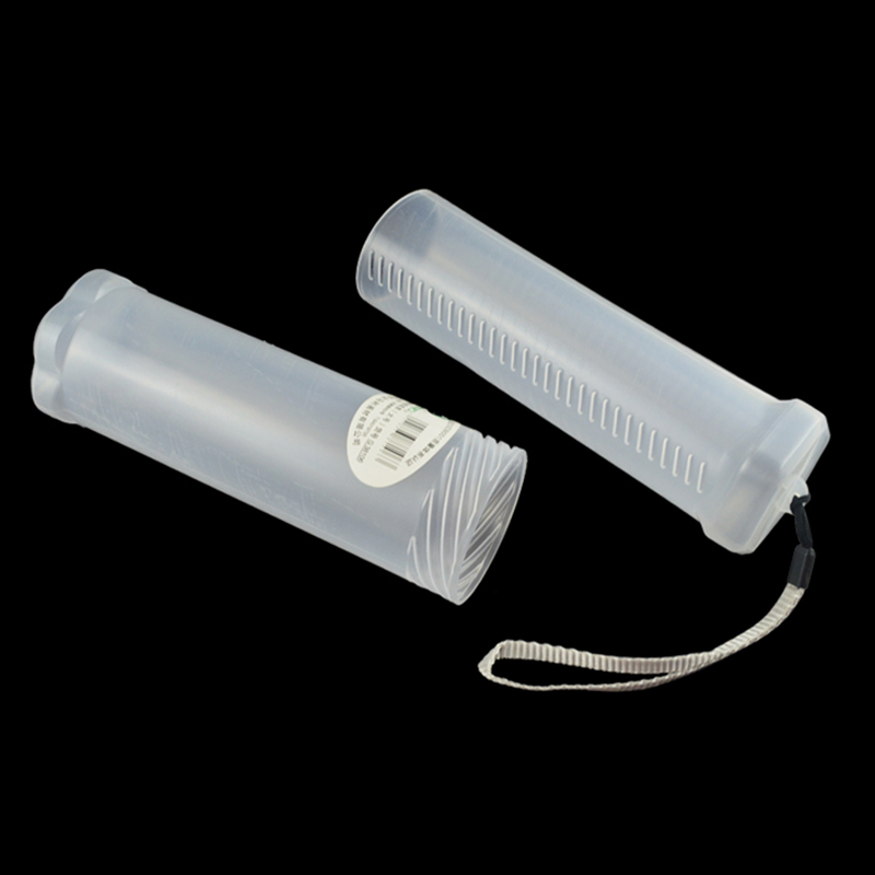 1st Cylinder Shape Pen Container Portable PP Transparent Pencil Holder Scalable S/M/L