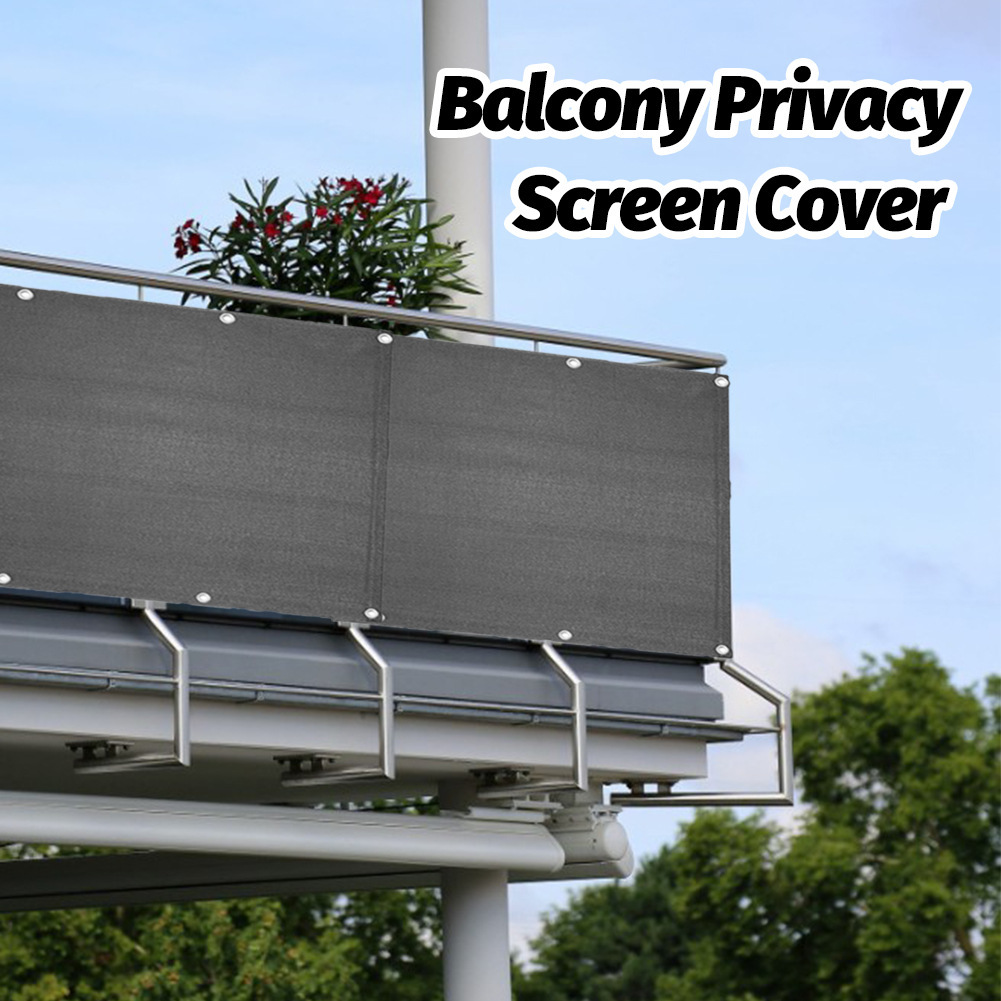 Balkon Shelter Privacy Screen Cover Wind zwembad Zomer hek Cover Breeze Sewing Buckle Buitle Buiten Luifel Sunshade Net