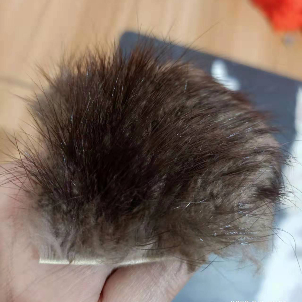 Wifreo 5x5cm Couleur naturelle Claver Fur Fur Doublage flottant pour la mouche sèche caddis émerge nymphe mayfly à attacher la truite pêche à la mouche