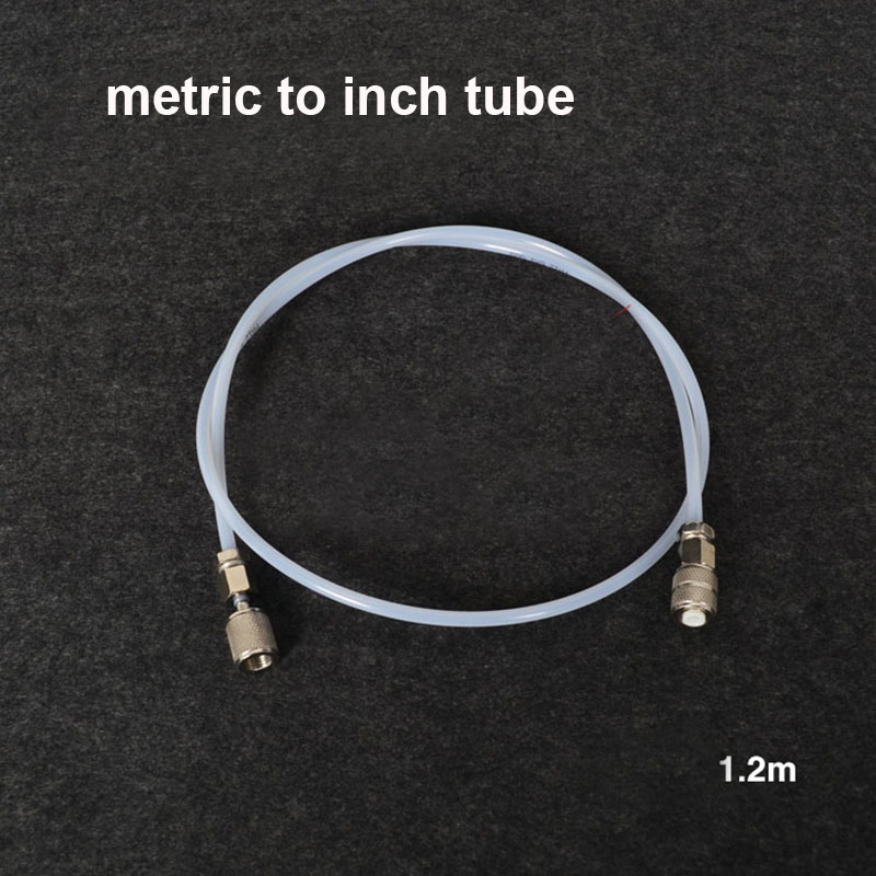 1,2 m di refrigerante ad alta pressione di ricarica in PVC tubo di condizionamento dell'aria metrica giunti pollici a doppia metrica giuntura a doppio pollice