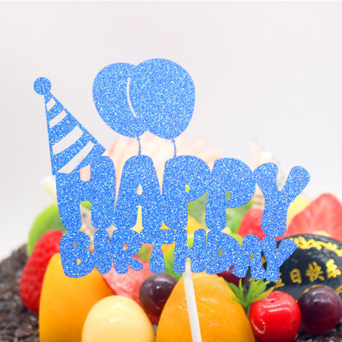 50stBalloons Happy Birthday Cake Topper Flags Många stilar för födelsedagsbröllopsfest kaka bakning dekor grossist 2024