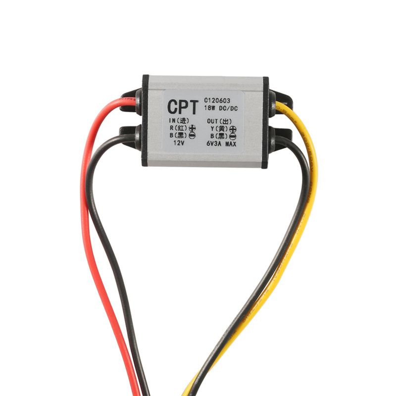 Bil Power Buck Converter Spänningsregulator 12 V till 5V 6V 3A Hög effektivitet Vattenomvandlare Stig ner Volt Power Module