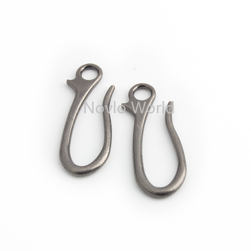 20 / 7 * 63 mm Old Silver Hook Hook Metal Crochets Scondons de sécurité