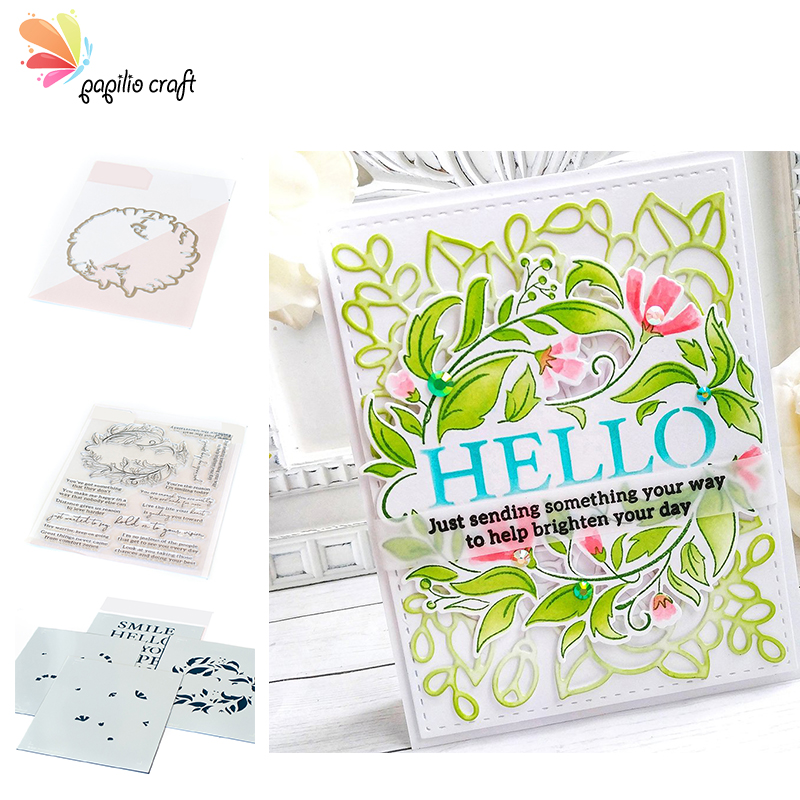 2021 New Arrival Flower Cutting Dies And Stamps And Stencil Scrapbook Diary Friendly Garden Hot Foil Embossing Template Card