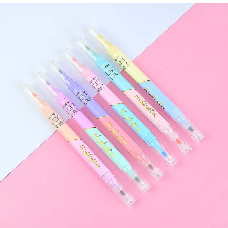 Tip dupla Tip -marcador Highlighter Kawaii Candy Color Manga Markers