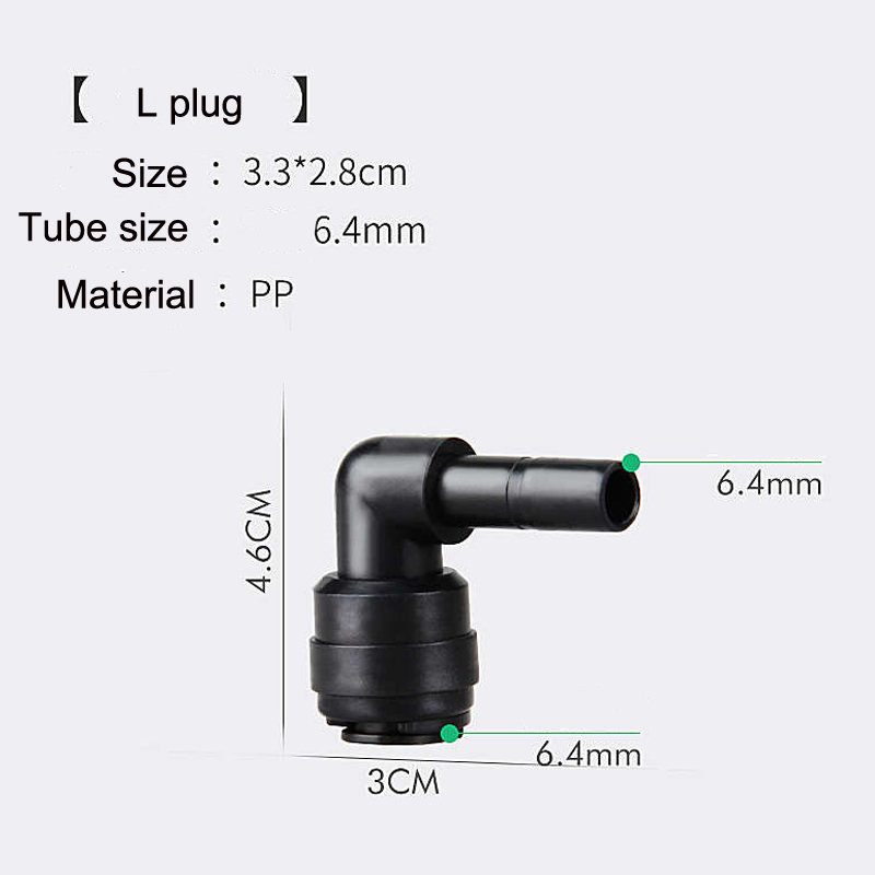 ENTENCO Connections to A Water Pipe 1/4" Tube OD Plastic Slip Lock Tees Quick Connect Misting Nozzle Tees Hose Accessories