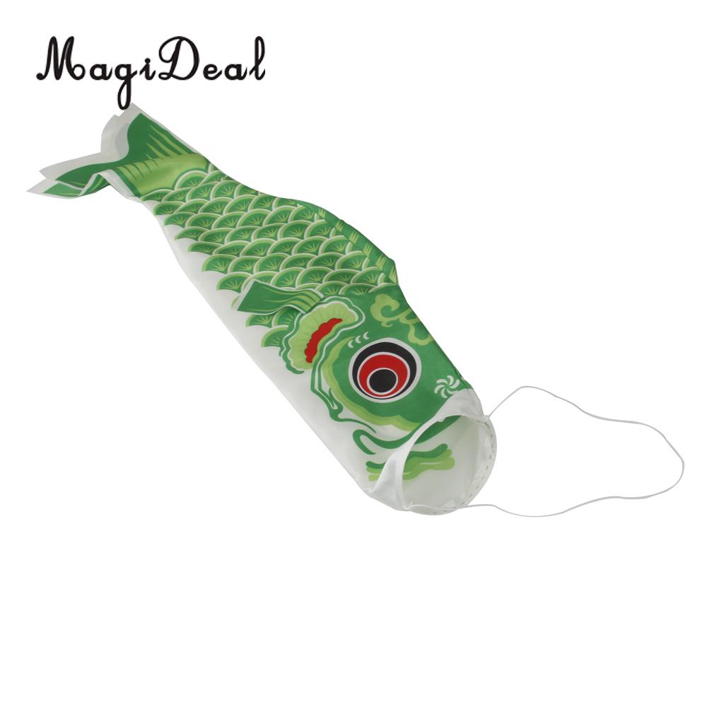 MagiDeal 40cm/55cm/70cm/100cm/150cm Japanese Windsock Carp Flag Koi Nobori Sailfish Fish Wind Streamer Home Party Decorations