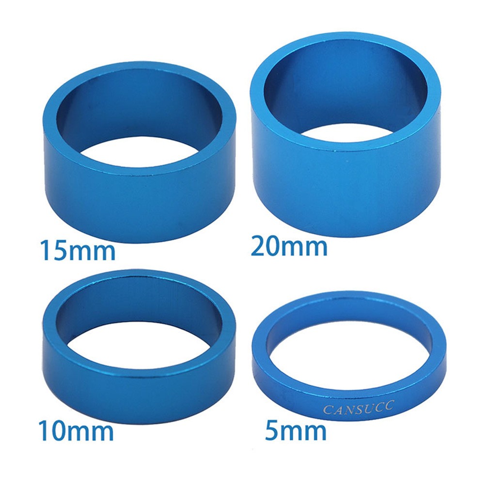 4st Cykel Headset Spacer Mountain Bike Headset Washer Front Stem Fork Spacer för 28,6 mm gaffelcykeltillbehör