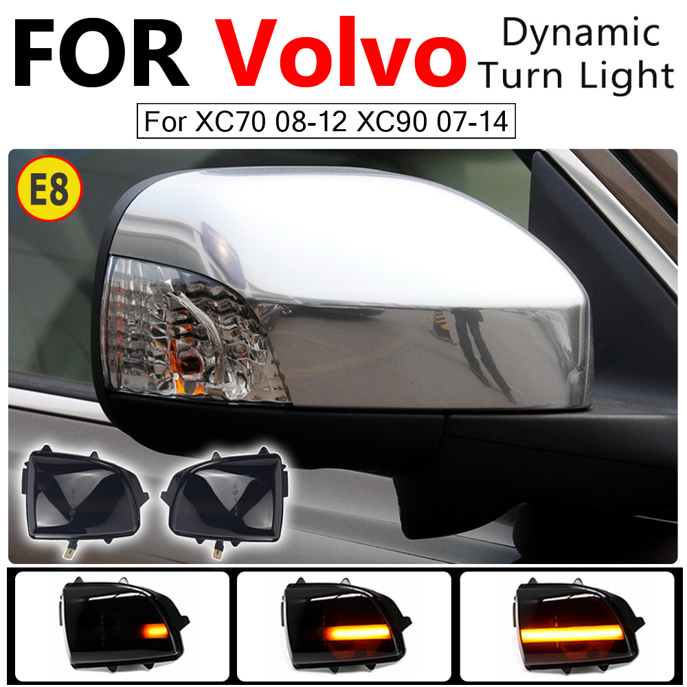 LED Dynamic Blinde Signal Light Heckansicht Seitenflügelspiegellampe für Volvo XC70 2008-2012 XC90 2007-2014 Autozubehör