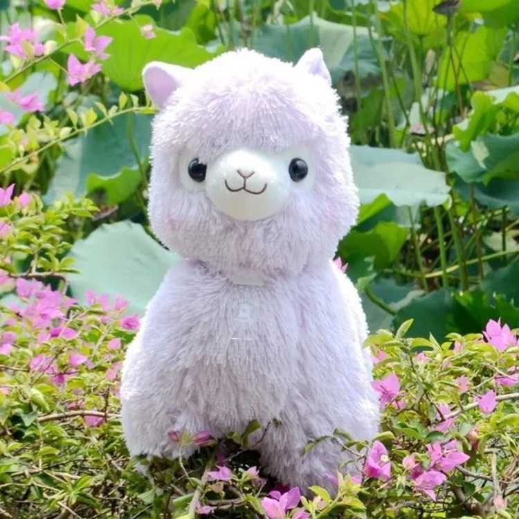 豪華な人形45cm 5色の日本のアルパカソフトぬいぐるみ人形巨人ぬいぐるみ動物玩具kawaiiアルパカモデル子供ギフトJ240410