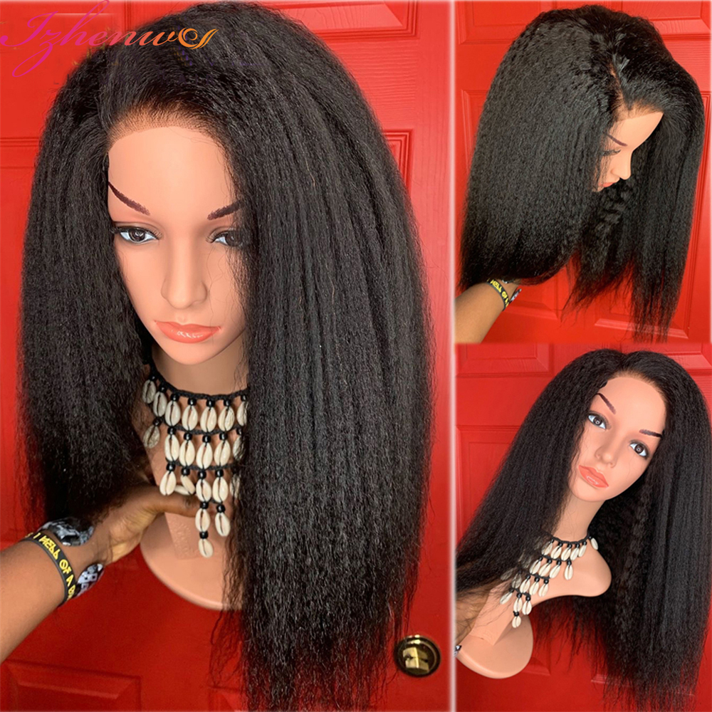 28 30 pouces transparentes Certinet Straitement 13X4 13X6 360 Lace Frontal Human Hair Wigs Yaki 4x4 Perruques de fermeture en dente