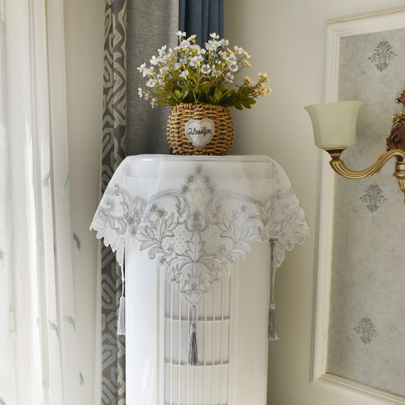 Nappeur de la broderie en dentelle romantique européenne Climatiseur à laver la machine à laver Couvre-toits de vacances Decoration de salon