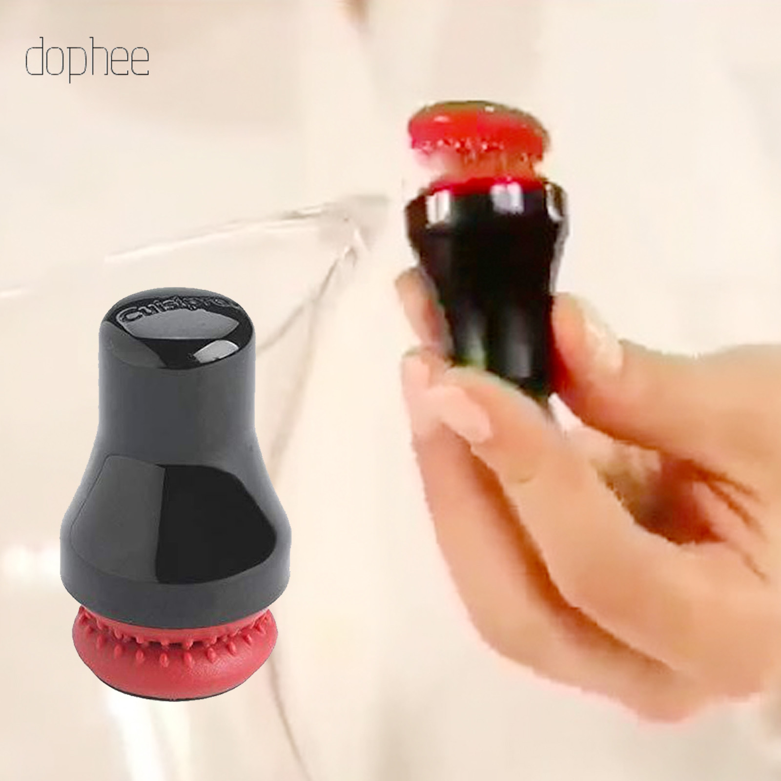 Dophee 磁気ガラススポットソフトシリコーンスクラバー磁気クリーニングブラシボトルブラシキープガラスの花瓶フラスコデカンター