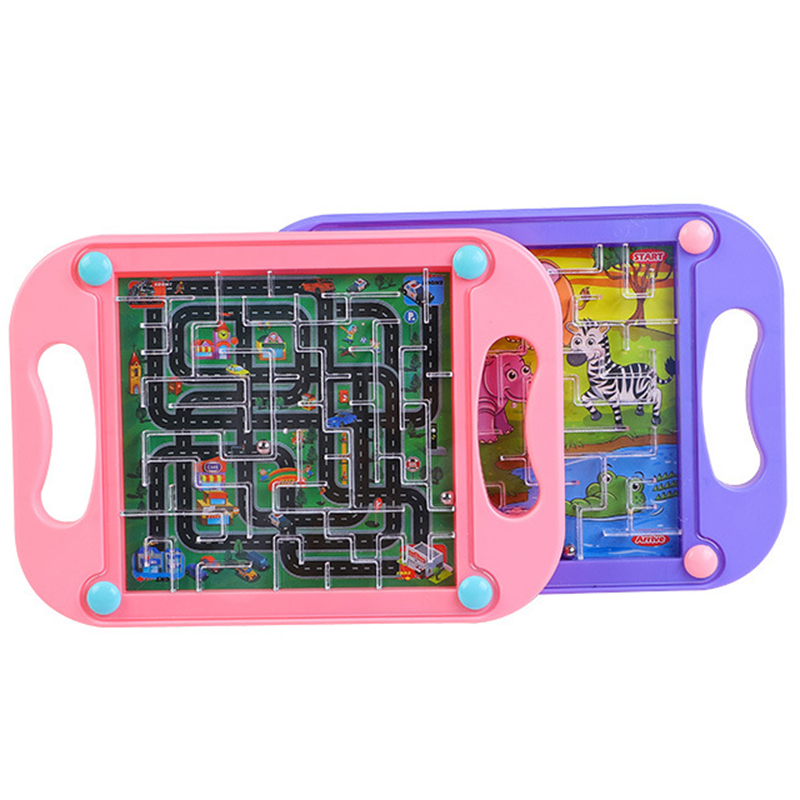 Barn 3D Maze Education Toy Baby Balance Ball Maze Board Puzzle Montessori Maze Balance Game Populära leksaker gåva för småbarn