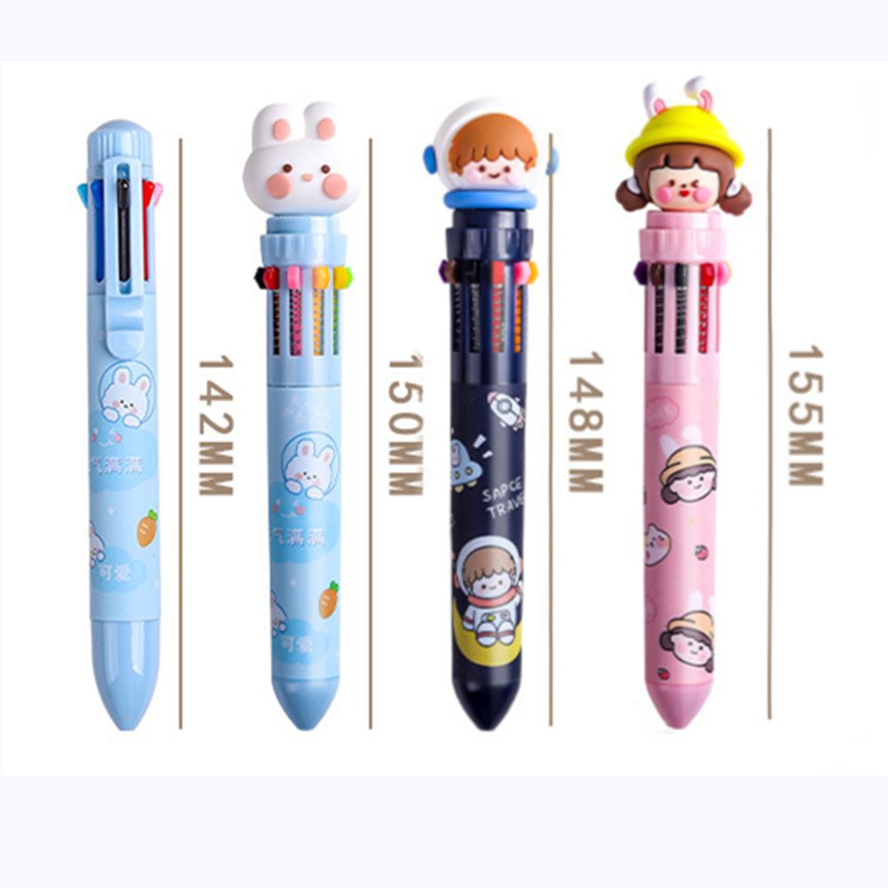 Allt-i-ett Stationery Set Learning Office Supplies Bear Ballpoint Pen Multi-Color Pen Oil Pen Rollerball Pen